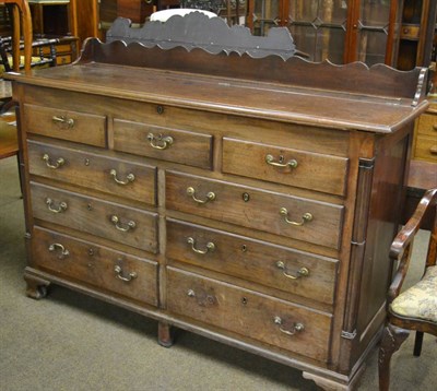 Lot 1371 - A Georgian mahogany mule chest