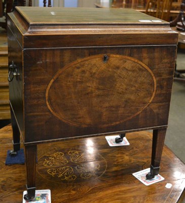 Lot 1373 - George III mahogany cellarette