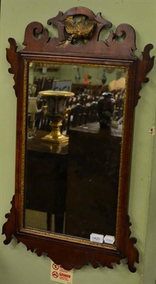 Lot 1420 - An early 19th century mahogany mirror