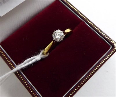 Lot 122 - An 18ct gold diamond solitaire ring, 0.40 carat approximately, finger size L1/2