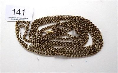 Lot 141 - Guard chain with clip