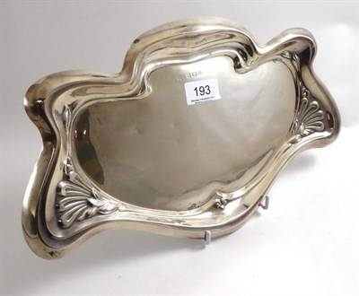 Lot 193 - An Art Nouveau silver dressing table tray