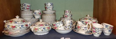 Lot 223 - Booths Floradora pattern part dinner and breakfast service