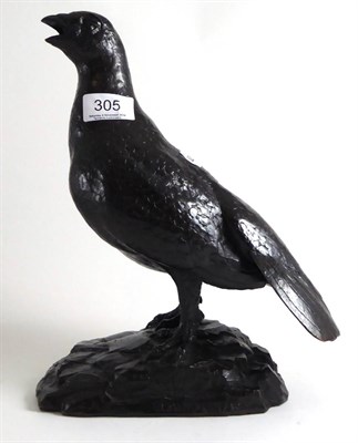 Lot 305 - A bronze model of a grouse signed Graham 1/2