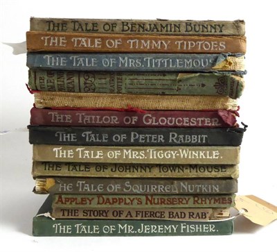 Lot 311 - Potter (Beatrix), thirteen early titles including The Tale of Peter Rabbit, The Tale of...