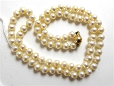 Lot 366 - A cultured pearl necklace