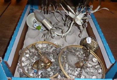 Lot 1098 - Box containing light fittings