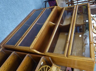 Lot 1149 - A mahogany waterfall display cabinet