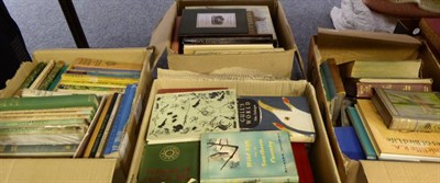 Lot 1177 - Four boxes of mid 20th century and larger modern books, on nature and country life, both...