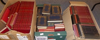 Lot 1179 - A quantity of books by Dennis Wheatley (in two boxes), and one box containing: a slim 1890s...