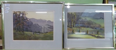 Lot 1200 - Two watercolours by Ebenezer John Woods Prior (Jack) b.1914