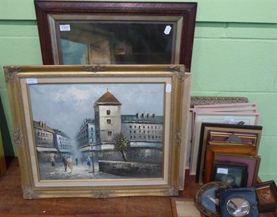 Lot 1207 - 20th century school Parisian street scene oil on canvas, signed Burnett, after Rubens a study...