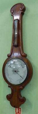 Lot 1251 - A Victorian rosewood wheel barometer