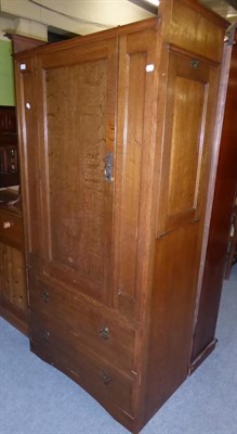 Lot 1265 - A single door wardrobe with trouser press incorporated