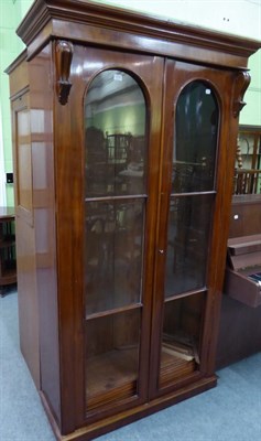 Lot 1270 - A mahogany glazed bookcase