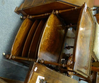 Lot 1288 - A Victorian inlaid walnut whatnot