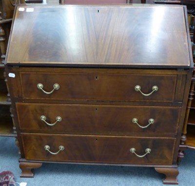 Lot 1289 - An Edwardian mahogany bureau