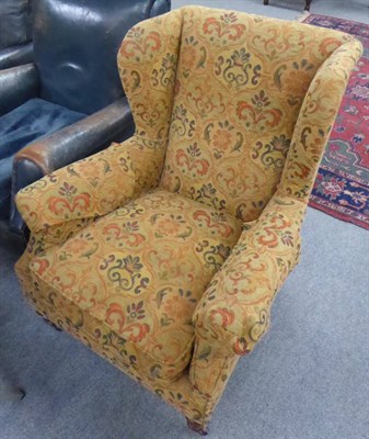 Lot 1312 - A Victorian wing armchair