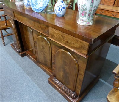 Lot 1358 - A 19th century mahogany sideboard