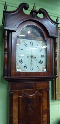 Lot 1370 - A mahogany eight day longcase clock