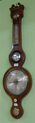 Lot 1371 - A 19th century mahogany wheel barometer by J Croce, York