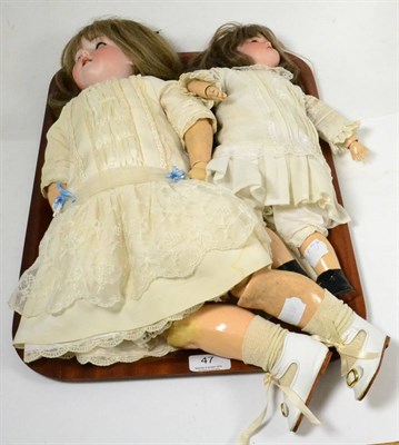 Lot 47 - Armand Marseille doll and a bisque doll