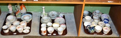 Lot 158 - Newhall and similar teawares (on two shelves)
