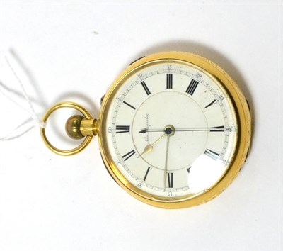 Lot 211 - An 18ct gold Edwardian pocket watch