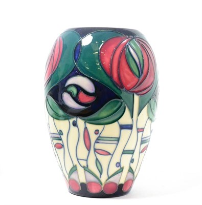 Lot 299 - A modern William John Moorcroft Charles Rennie Mackintosh pattern vase