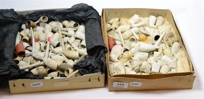 Lot 349 - A collection of clay pipes