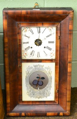 Lot 368 - An American striking shelf clock