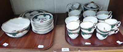 Lot 371 - A 19th century English porcelain tea service