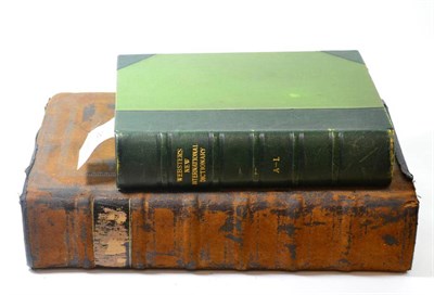 Lot 451 - The self-interpreting Bible, Bungay 1814 with Websters New International Dictionary 1911 (2)