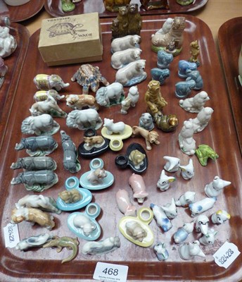 Lot 468 - Assorted Wade including 1950's Whimsies, minikins and zoolights candle holders