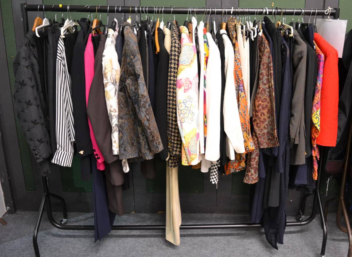Lot 1000 - Large quantity of assorted modern costume including suits, trousers including Jaeger, Peruvian...
