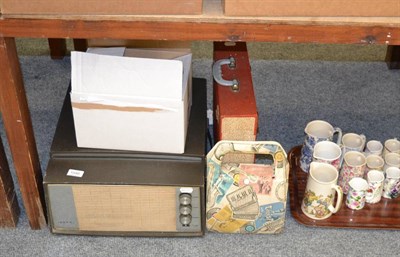 Lot 1046 - AK Ekco record player and a quantity of records - 33rpm and 45 rpm