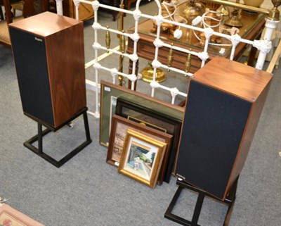 Lot 1061 - Pair of Rogers speakers with stands