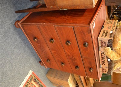 Lot 1080 - A Victorian scumbled pine chest of drawers