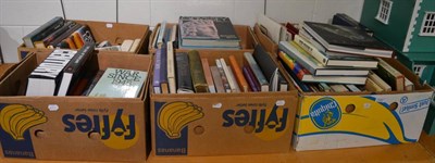 Lot 1120 - Six boxes of art related books and catalogues, including David Hockney