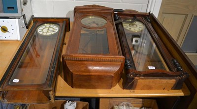 Lot 1125 - Three wall clocks