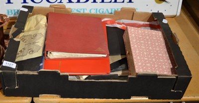 Lot 1127 - Quantity of stamps (one box with red and white bag)