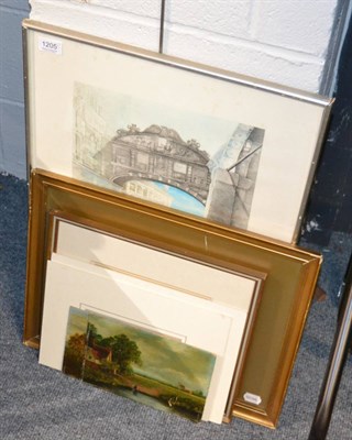 Lot 1205 - Kenneth Lauder (20th century) Evening Light, Gosby, watercolour, signed, Ruskin Gallery Ltd.,...