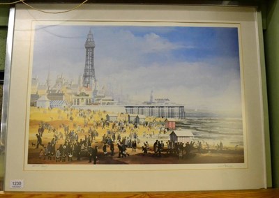 Lot 1230 - Brian Shields (BRAAQ) an artists proof signed colour proof of Blackpool