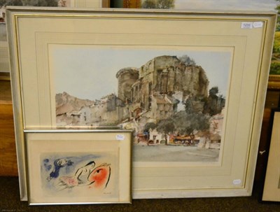 Lot 1235 - After Sir William Russell Flint ";La Voulte Sur Rhone";, signed in pencil, with the blindstamp...