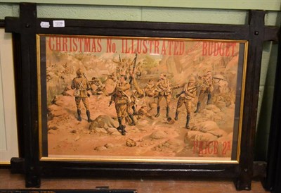 Lot 1239 - A late Victorian chromolithographic poster ";The Last Stand of the Northamptons at Saran Sar...