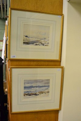 Lot 1244 - William Taylor Longmire, Dunvegan Loch, watercolour, signed and titled, and another (a pair)