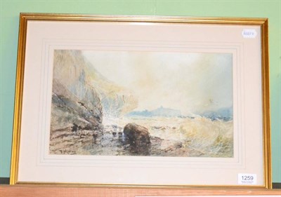 Lot 1259 - Paul Marny, coastal scene, watercolour, signed