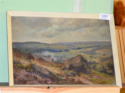 Lot 1260 - Owen Bowen, landscape, oil on canvas laid on board