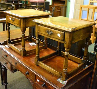 Lot 1321 - A pair of Titchmarsh & Goodwin style bedside tables