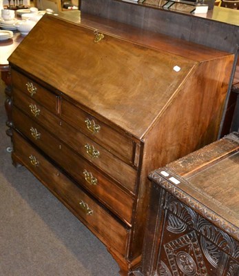 Lot 1340 - A George III mahogany bureau